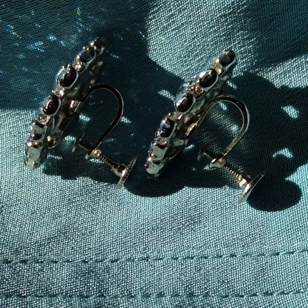 1950 Vintage Rhinestone Earrings